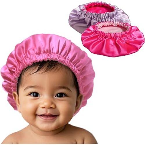 AKISS Baby Infant Newborn Toddler Satin Silk Hair Bonnet Cap for Sleeping 0-3 0-6 3-6 6-12 Months 1-2 1-3 Years