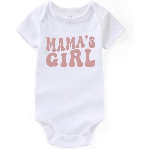 Mamas Girl newborn Outfit Mommys Girls Baby Clothes Mamas Bestie Mini infant bodysuit