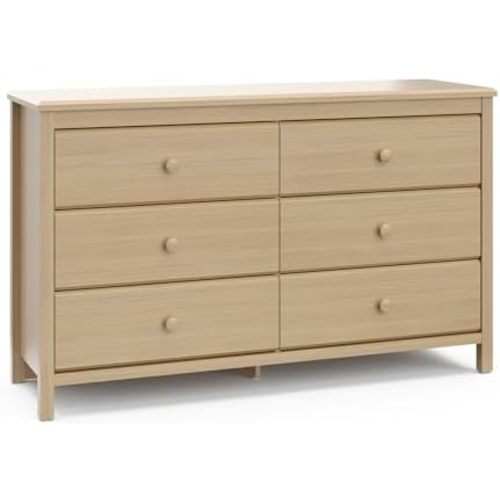 Storkcraft Alpine 6-Drawer Dresser, Driftwood