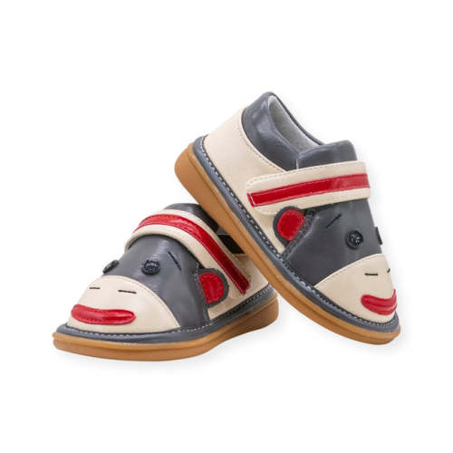 Socks Red Monkey Weesqueaks Shoe
