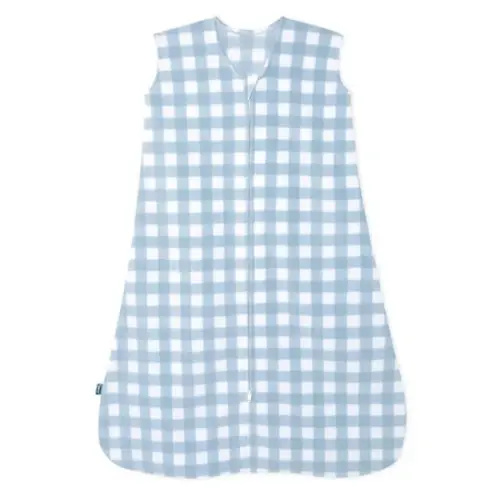 Blue Gingham Micro-Fleece Sleep Sack | Small | HALO