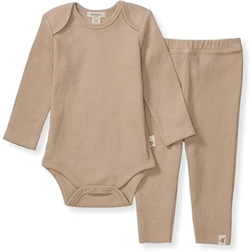 Burt's Bees Baby Unisex Bodysuit and Pant Set, 100% Organic Cotton