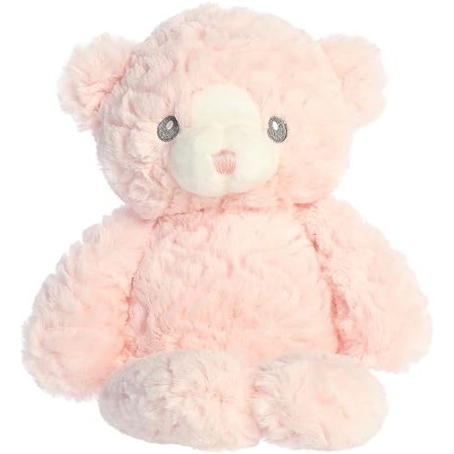 Aurora® Snuggly Huggy Bear™ Baby Stuffed Animal - Comforting Companion - Imaginative Play - Pink 9 Inches