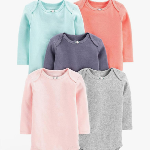 Simple Joys by Carter's baby-girls 5-pack Long-sleeve Bodysuit