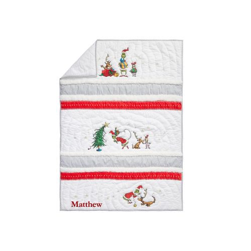 Dr. Seuss's The Grinch™ Baby Quilt | Pottery Barn Kids