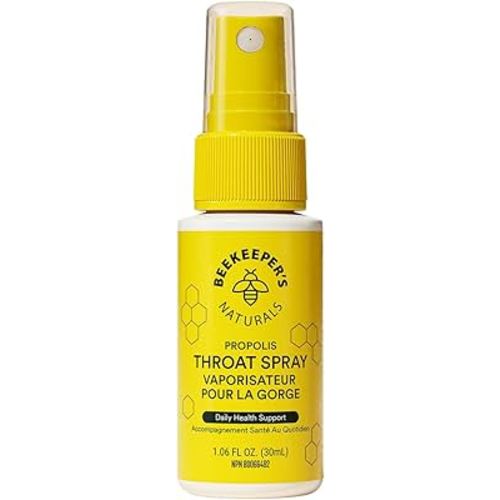 BEEKEEPER'S NATURALS Propolis Throat Spray - 85mg Bee Propolis Extract - Natural Immune Support, Sore Throat Relief & Antioxodant Support - Antioxidants, Keto, Paleo, Gluten-Free (1.06 oz)