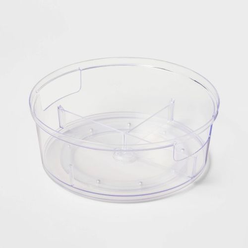 Plastic Lazy Susan Turn Table 11" - Brightroom™: Clear Pantry & Cabinet Organizer