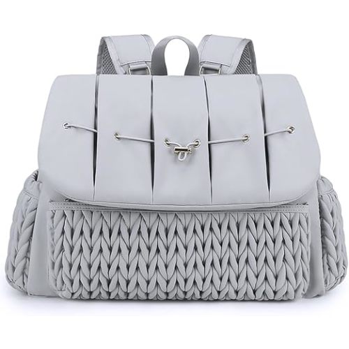 Convertible Diaper Bag Backpack Waterproof Nappy Changing Bag Travel Mummy Bag with Changing Pad & Shoulder Strap