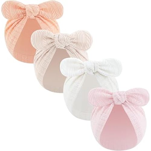 LIDHAY Newborn Baby Bow Knot Turban Hat Infant Hospital Hat Cotton Head Wrap Beanie Cap for Toddler Boys Girls 0-12 Months