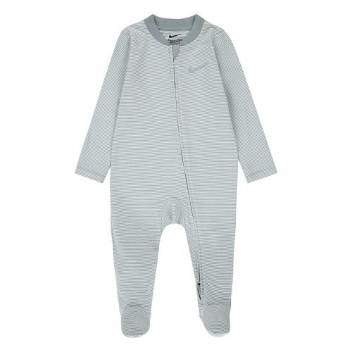 Newborn Baby Nike Striped Footed Coverall