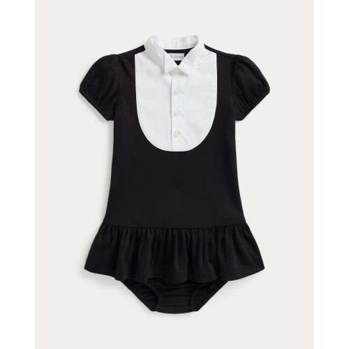 Tuxedo Cotton Ponte Dress & Bloomer for Baby Girls | Ralph Lauren