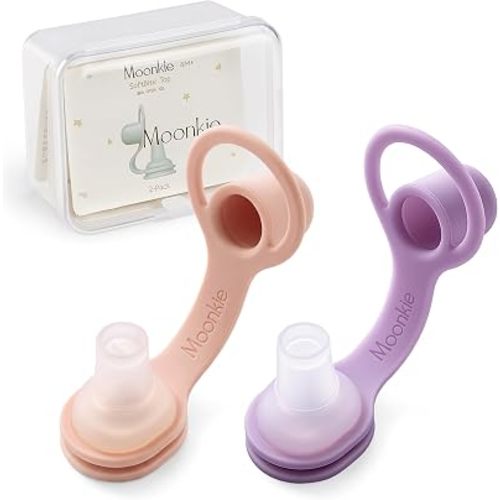 Moonkie Baby Food Pouch Topper: Flow-Control Design Reduces Food Squirts