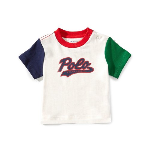 Ralph Lauren Baby Boys Short-Sleeve Logo Color-Blocked T-Shirt