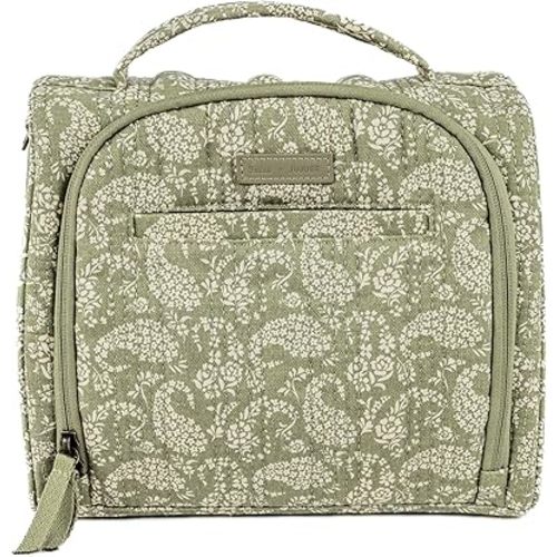 JuJuBe Insulated Bottle Bag, Breastmilk Cooler Bag Fits 3 Baby Bottles, Storage Tote for Nursing Mom, Daycare & Travel, Lunch Bag w/Handle & Shoulder Strap (Paisley Floral)
