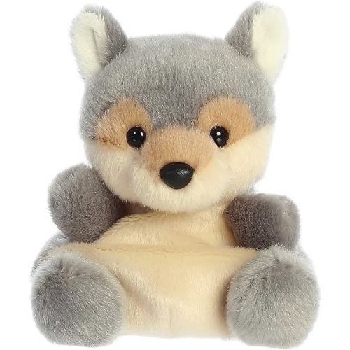 Aurora® Adorable Palm Pals™ Lucian Wolf™ Stuffed Animal - Fun Collectible Plush for Kids and Adult Collectors - Perfect for Decorating Rooms and Birthday Gifts - Gray 5.5 Inches