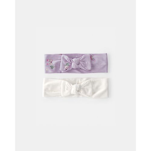 Baby Girl Fairytale PurelySoft Headbands - Purple/Ivory