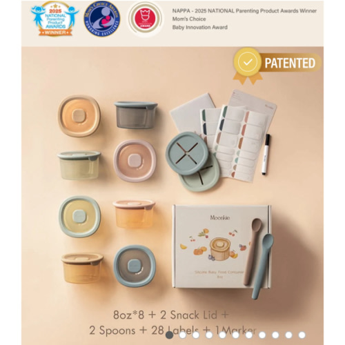 Silicone Baby Food Containers