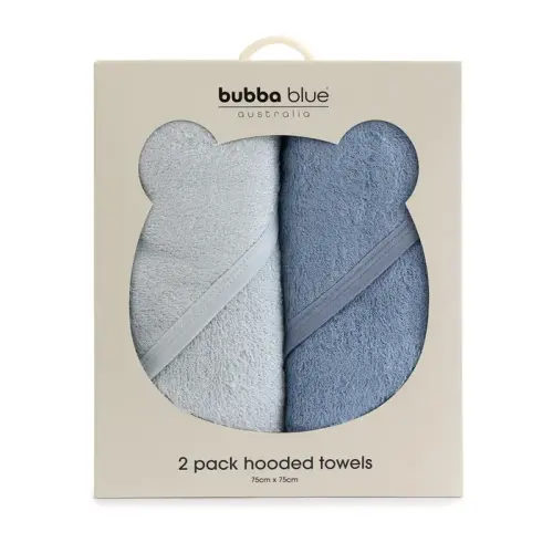 Bubba Blue Sundae Hooded Towel 2 Pack Blueberry | Baby Bunting AU