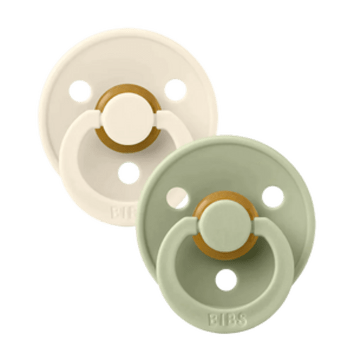 Ivory/Sage BIBS Pacifier Colour 2 PK, Size 1 – Cheeky Baby Boutique Rome
