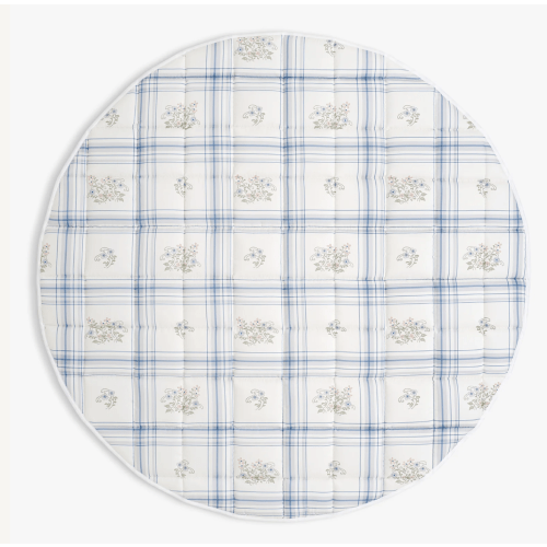 Fleur + Stripe Play Mat - Ivory