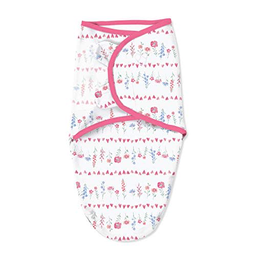 SwaddleMe Original Swaddle - Size Small, 0-3 Months, 1-Pack (Fields of Joy) Easy to Use Newborn Swaddle Wrap Keeps Baby Cozy and Secure and Helps Prevent Startle Reflex