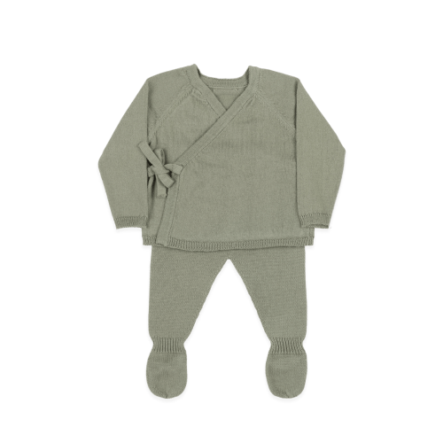 Set Welcome Knit Cruzado Musgo