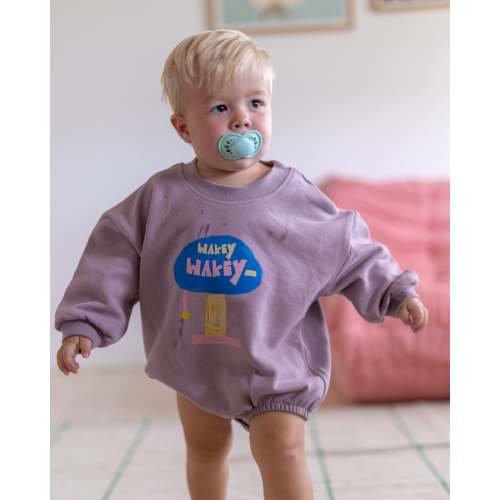 wakey wakey puff romper – Pigeon said please