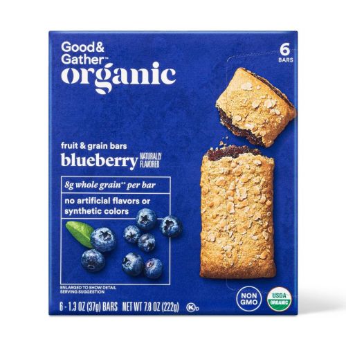 Organic Whole Grain Blueberry Fruit & Grain Bars - 6ct - Good & Gather™