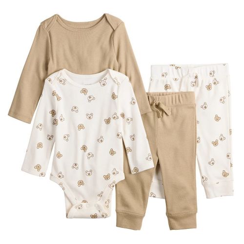 Baby Jumping Beans® 4-Piece Bodysuit & Pants Set