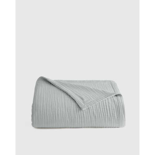 Organic Airy Gauze Blanket in Mist