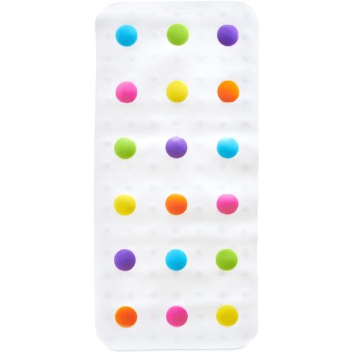 Munchkin® Dots™ Bath Mat for Kids, Multicolored, 30.5x14.25 Inch