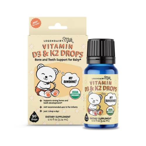 Organic Baby and Toddler D3&K2 Drops