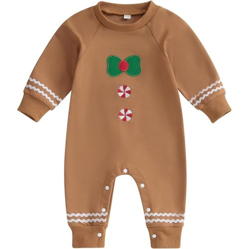MoZiKQin Baby Halloween Outfit Boy Girl Pumpkin Patch Romper Jumpsuit Long Sleeve Playsuit Newborn Fall Winter Clothes