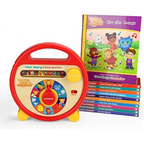Daniel Tiger's Neighborhood Interactive Electronic Take Along Storyteller with 11 books (Daniel Tiger's Neighborhood Children's Interactive Story and Song Carry Along Player With Books)