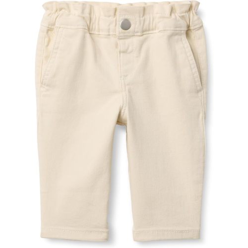 Amazon Essentials x Sofia Grainge Toddler and Baby Girls' Straight Leg Jean with Ruffle