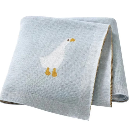 Goose Knitted Blanket