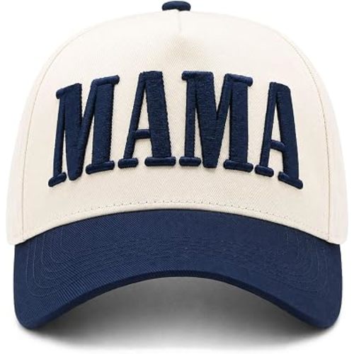 Womens Mama Trucker Hat, Vintage Snapback Mom Baseball Cap, Trendy New Mom Gifts Mothers Day Outfits for Mommin