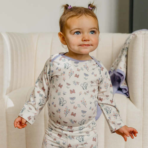Long Sleeve Bodysuit - Minnie Mouse's Bowquet 0-3months