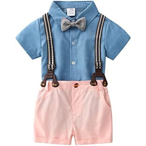 Boarnseorl Baby Boys Gentleman Outfits Shorts Sets Infant