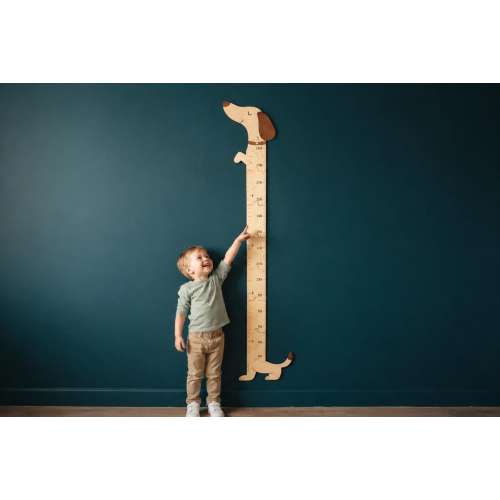 NEW - Dachshund Dog Height Chart | Sausage Dog | Dachshund Growth Chart for Kids | Kids Height Chart | Wooden Growth chart | kids Nursery