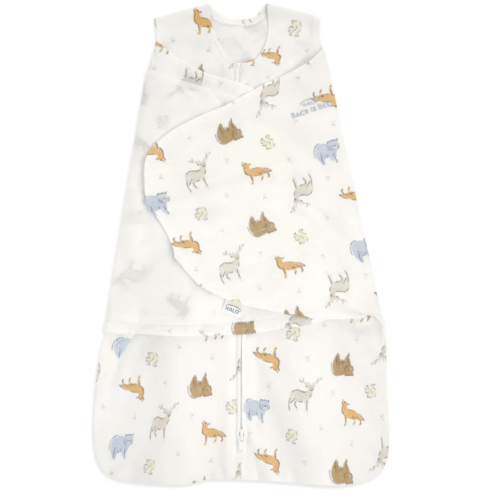 100% Cotton Baby Swaddle Forest Friends | Small | HALO US