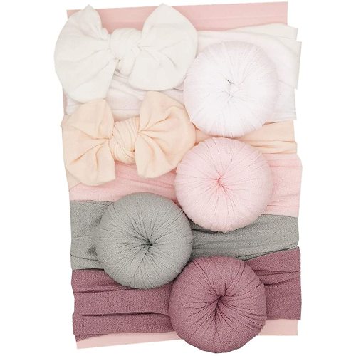 URKEY Baby Turban headbands and Classic Bows Headwraps for Newborn Baby Infant Gifts