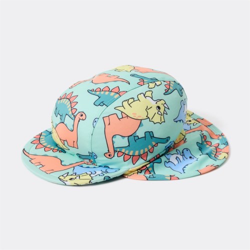 Dymples Baby Dinosaur Print Swim Hat - Multi