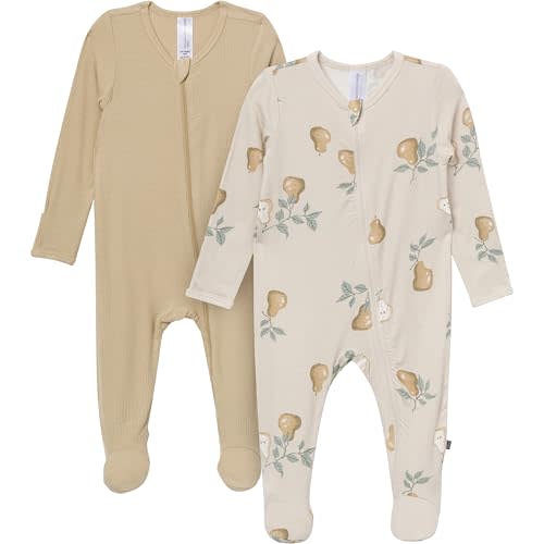 Modern Moments by Gerber unisex-baby Viscose 2-pack Sleep 'N Play With Mitten Cuffs