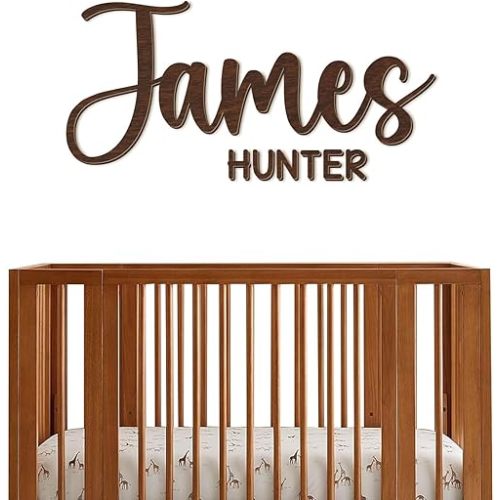 Personalized Name Sign for Nursery - Custom Wooden Name Signs for Kids Room, Personalized Nursery Name Sign - Perfect Kids Room Decor, Wall Name Decoration & Wedding signs, Family Name Signs