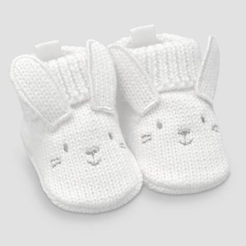 Carter's Just One You® Baby Bunny Slippers - White 0-12M