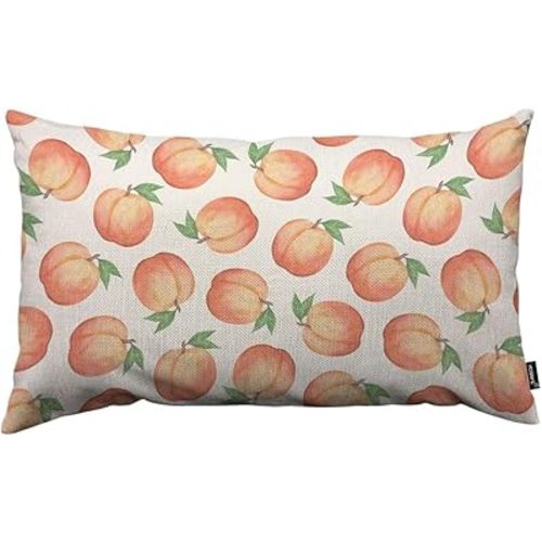 Peach Throw Pillow Cover