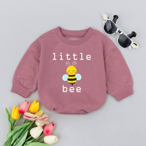 Little Bee Baby Romper, Bee Baby Romper, Bee Baby Shower, Unisex Baby Outfit, Minimalist Baby Clothes, Gender Neutral Baby, Bumble Bee