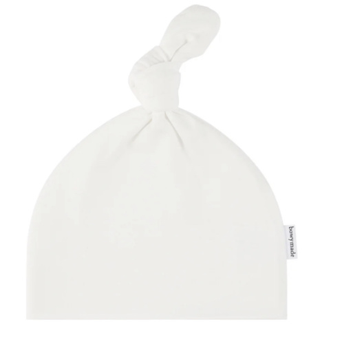 Top Knot Beanie - Vanilla