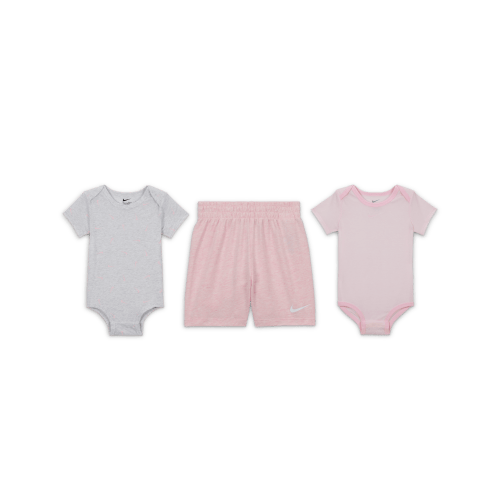 Nike Essentials Baby 3-Piece Striped Swooshfetti Set. Nike.com